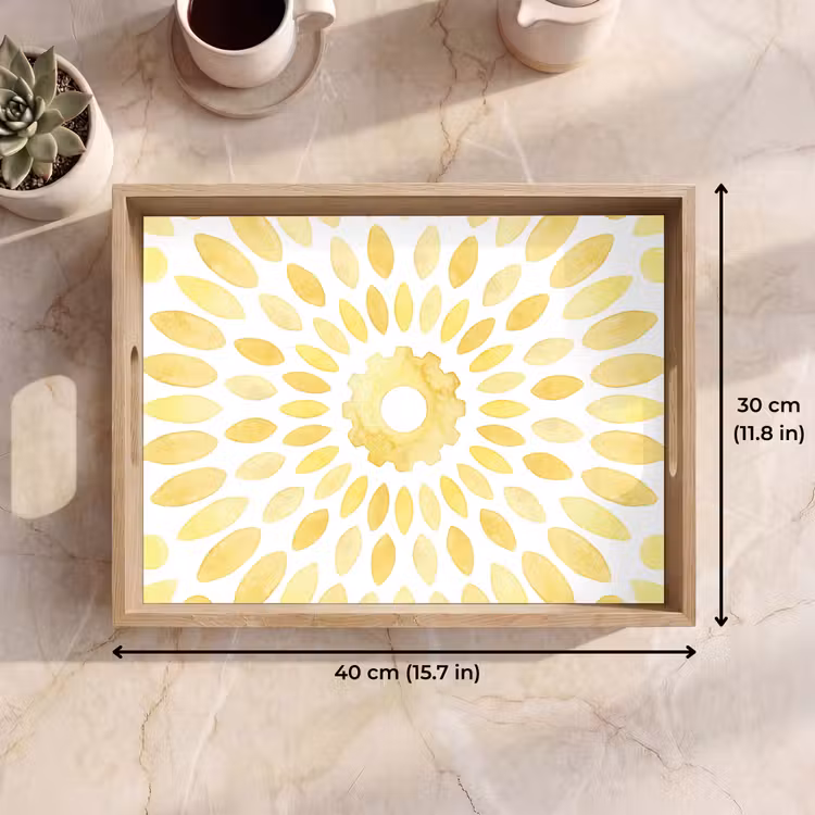 Tray - Abstract - Geometric - Radiant - Yellow — 7