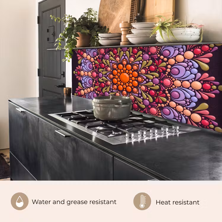 Kitchen splashback - Pattern - Polka Dots - Abstract - Modern - Colorful — 5