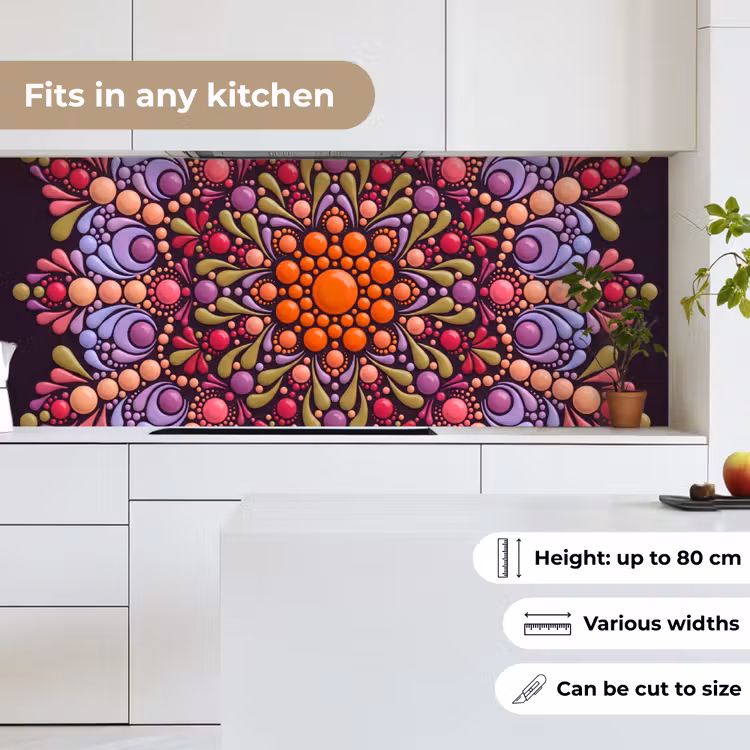 Kitchen splashback - Pattern - Polka Dots - Abstract - Modern - Colorful — 7