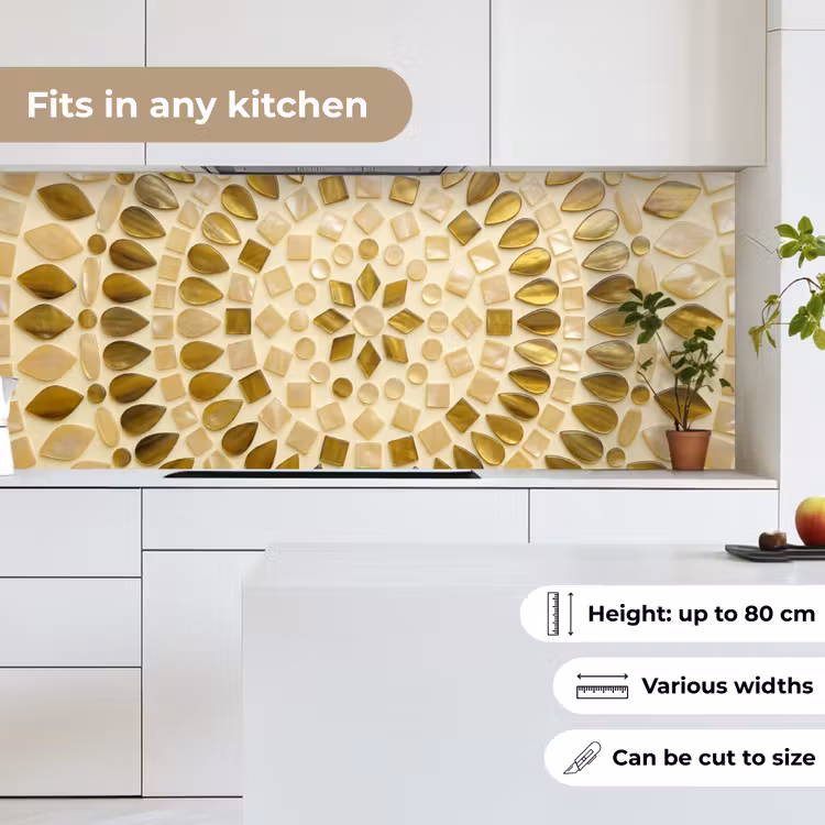 Kitchen splashback - Pattern - Shapes - Mosaic - Abstract - Gold — 7