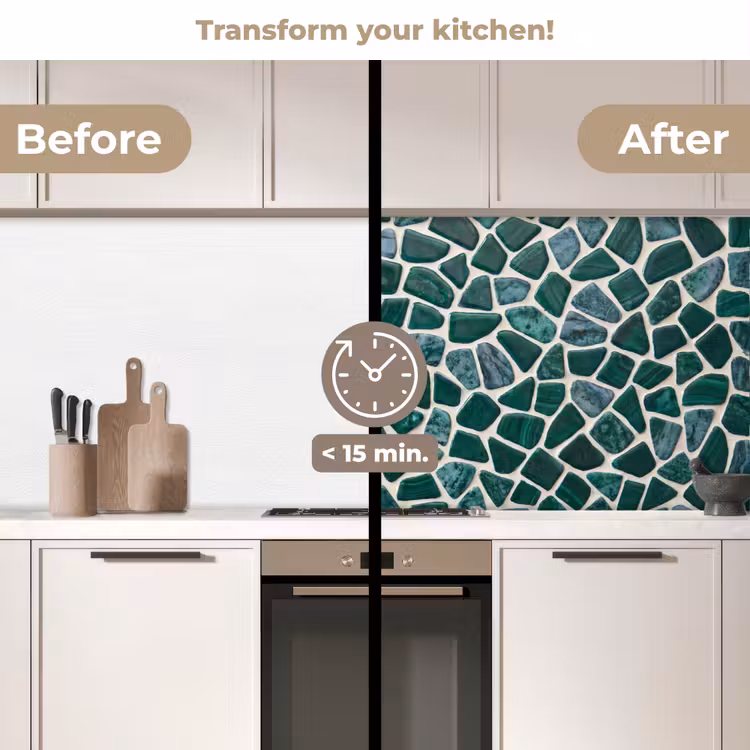 Kitchen splashback - Texture - Stone - Green - Abstract - Pattern — 3