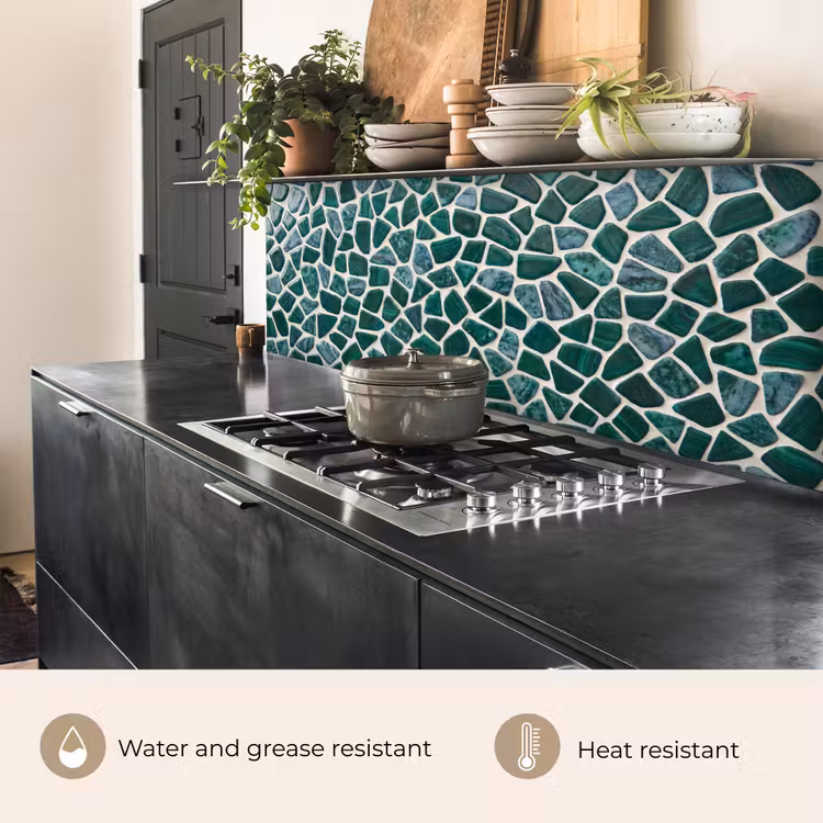 Kitchen splashback - Texture - Stone - Green - Abstract - Pattern — 5