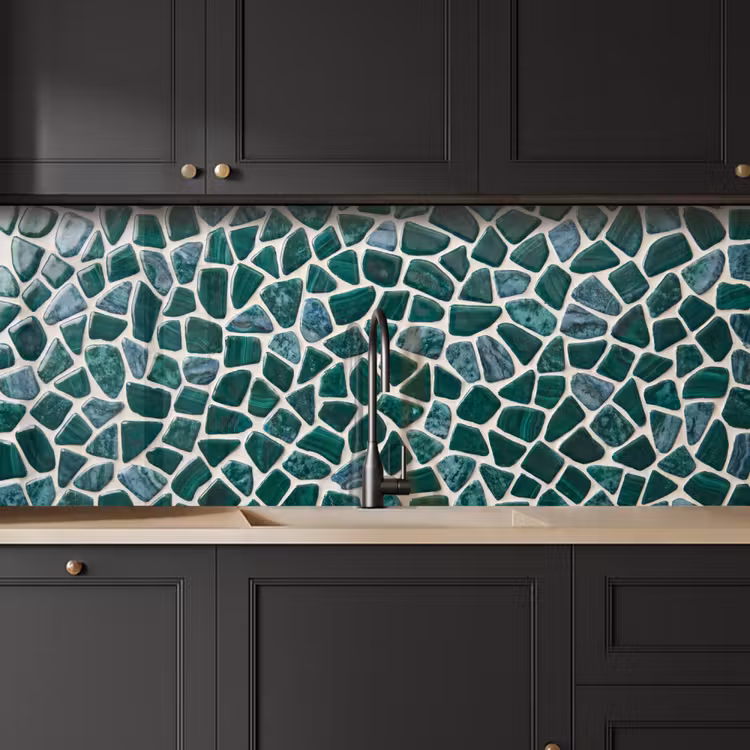 Kitchen splashback - Texture - Stone - Green - Abstract - Pattern — 6