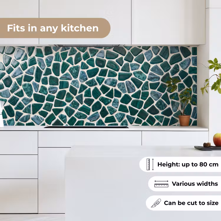 Kitchen splashback - Texture - Stone - Green - Abstract - Pattern — 7