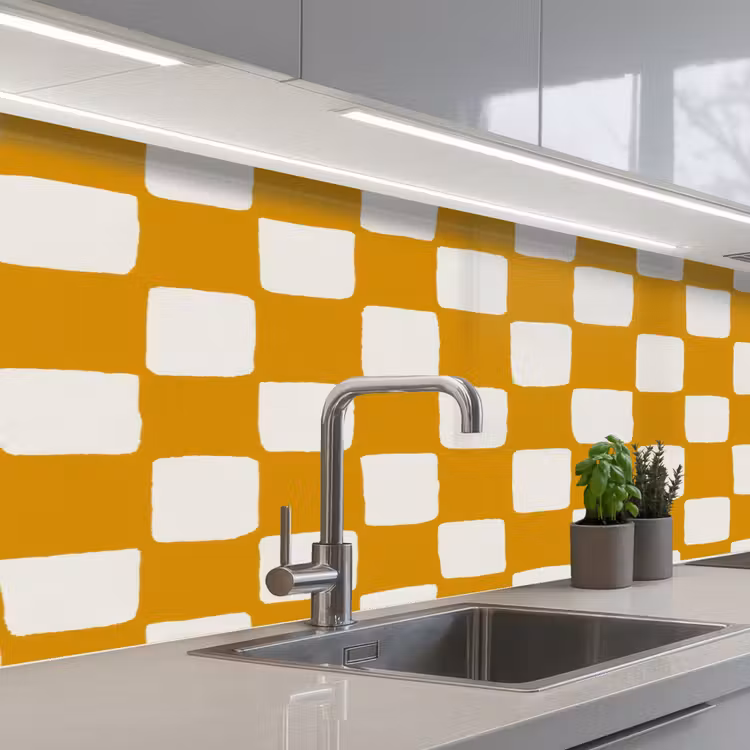 Kitchen splashback - Graphic - Pattern - Ochre — 2