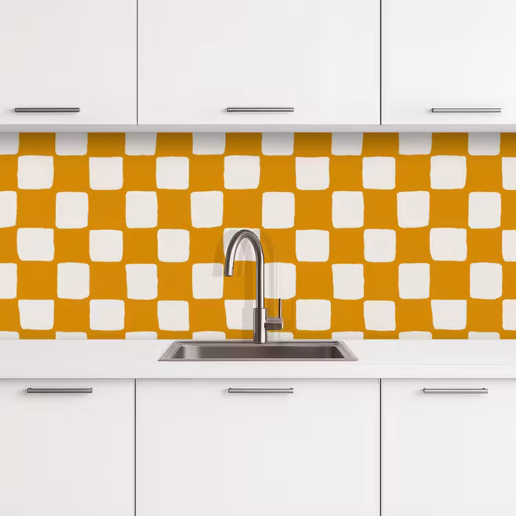 Kitchen splashback - Graphic - Pattern - Ochre — 4
