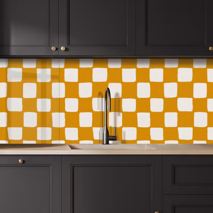 Kitchen splashback - Graphic - Pattern - Ochre — 6