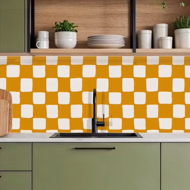 Kitchen splashback - Graphic - Pattern - Ochre — 8
