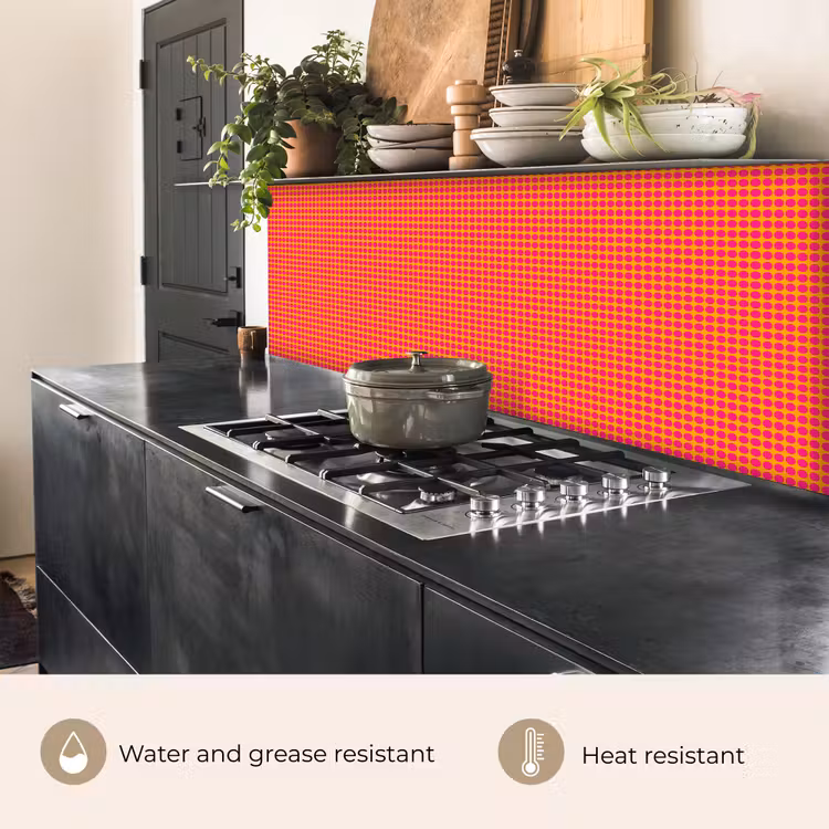 Kitchen splashback - Modern - Dots - Orange — 5