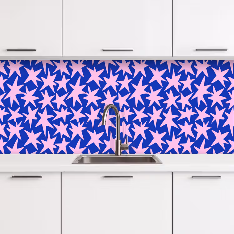 Kitchen splashback - Modern - Stars - Blue — 4