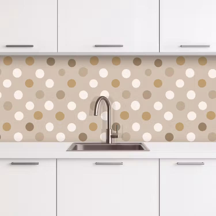 Kitchen splashback - Polka - Dots - Beige — 4