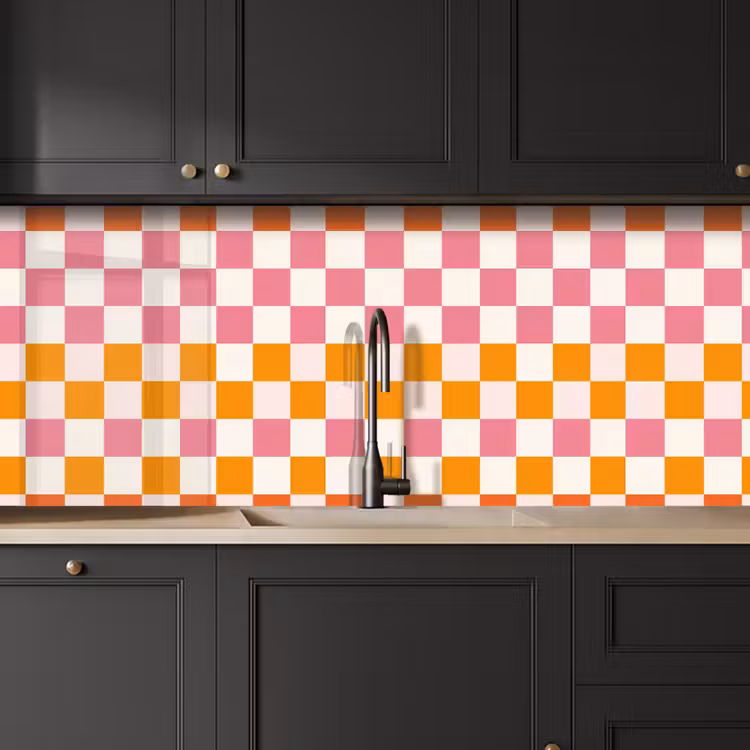 Kitchen splashback - Square - Pattern - Orange — 6