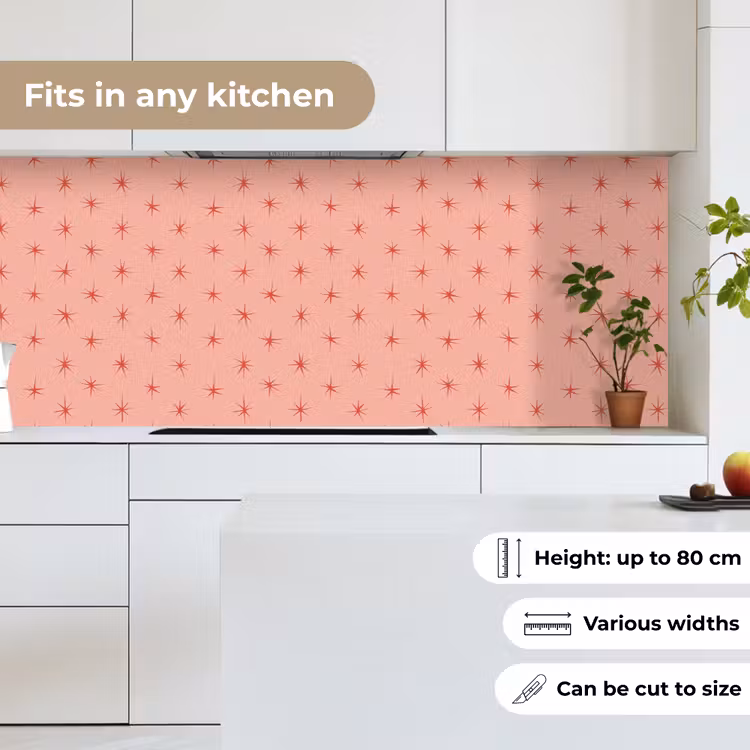 Kitchen splashback - Stars - Pattern - Orange — 7
