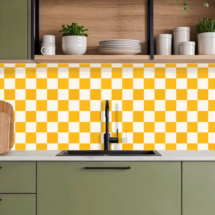 Kitchen splashback - Traditional - Pattern - Yellow — 8