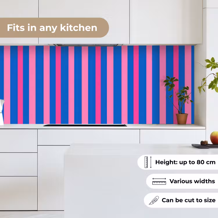 Kitchen splashback - Modern - Optical - Pink — 7