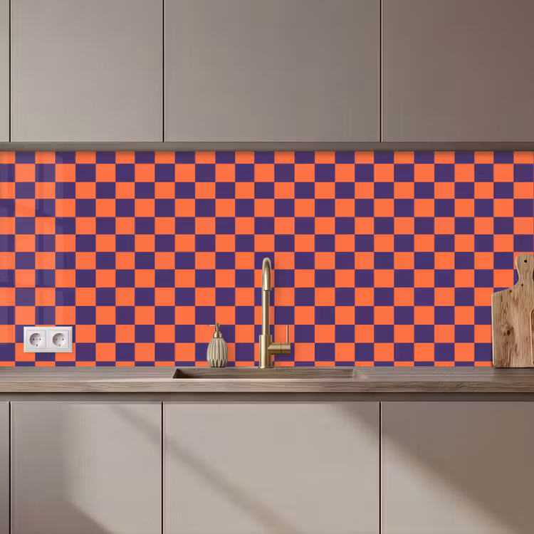 Kitchen splashback - Pattern - Classic - Purple — 1