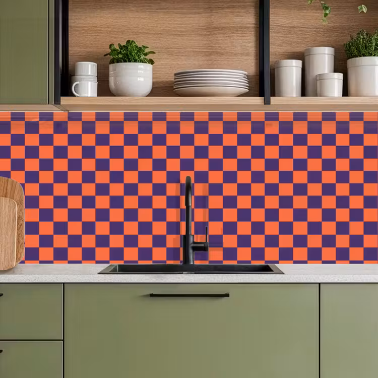 Kitchen splashback - Pattern - Classic - Purple — 8