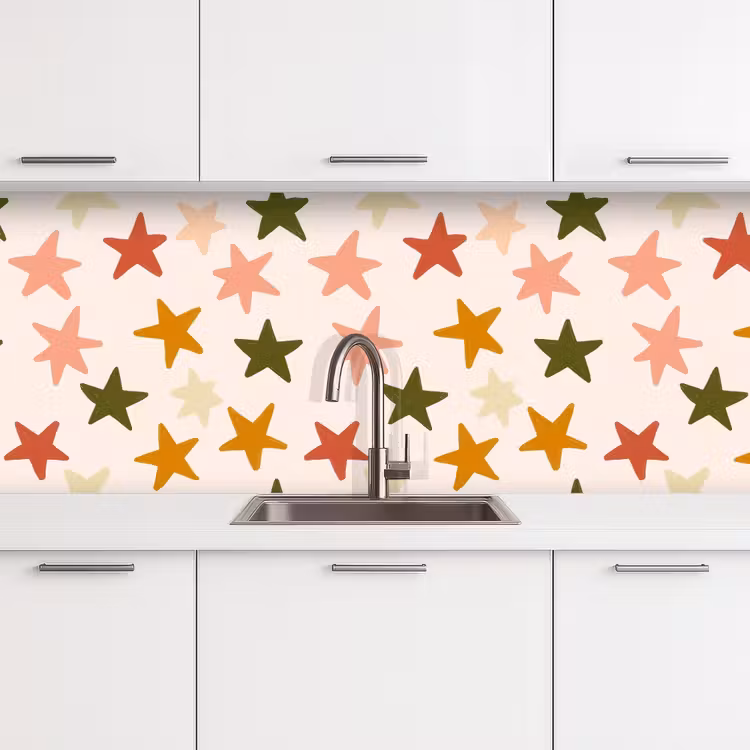 Kitchen splashback - Stars - Pattern - Colorful — 4