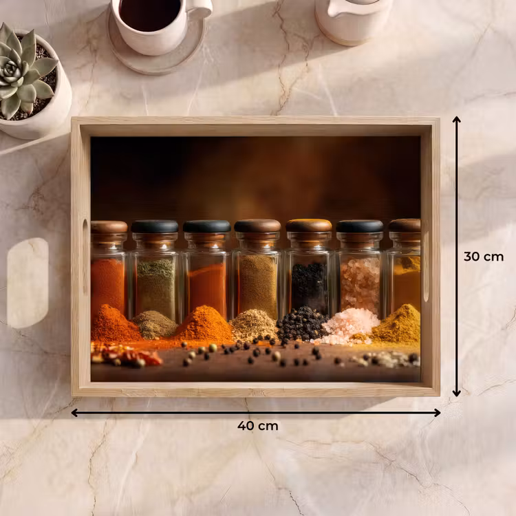 Tray - Jars - Herbs - Spices - Grains — 8