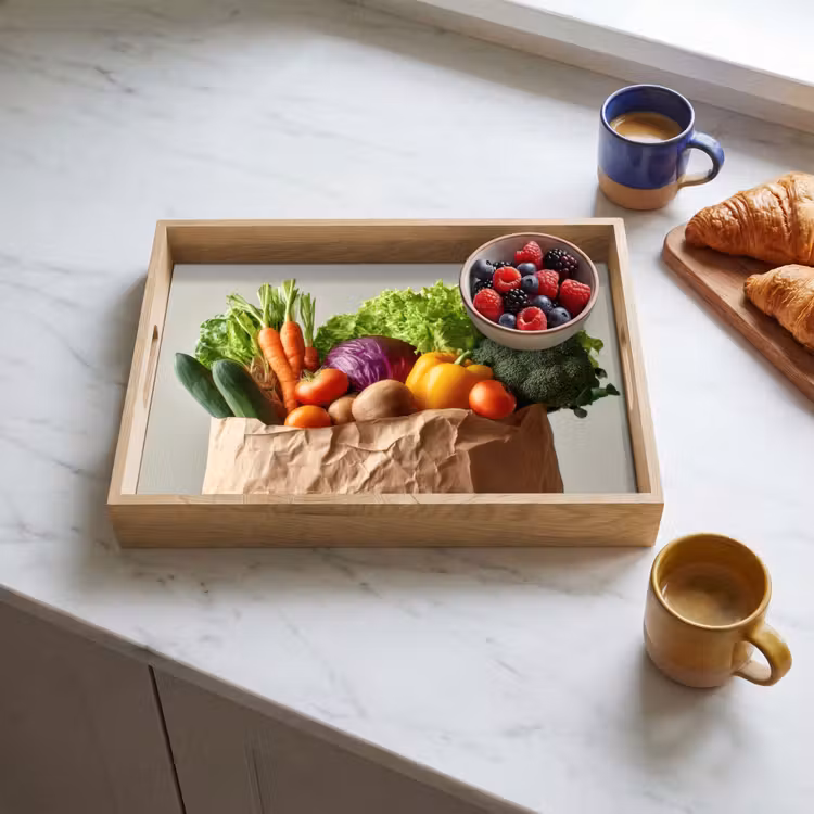 Tray - Papers - Groceries - Colorful — 3
