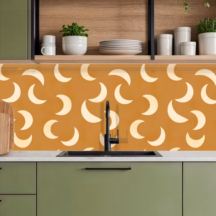 Kitchen splashback - Mane - Pattern - Ochre — 8