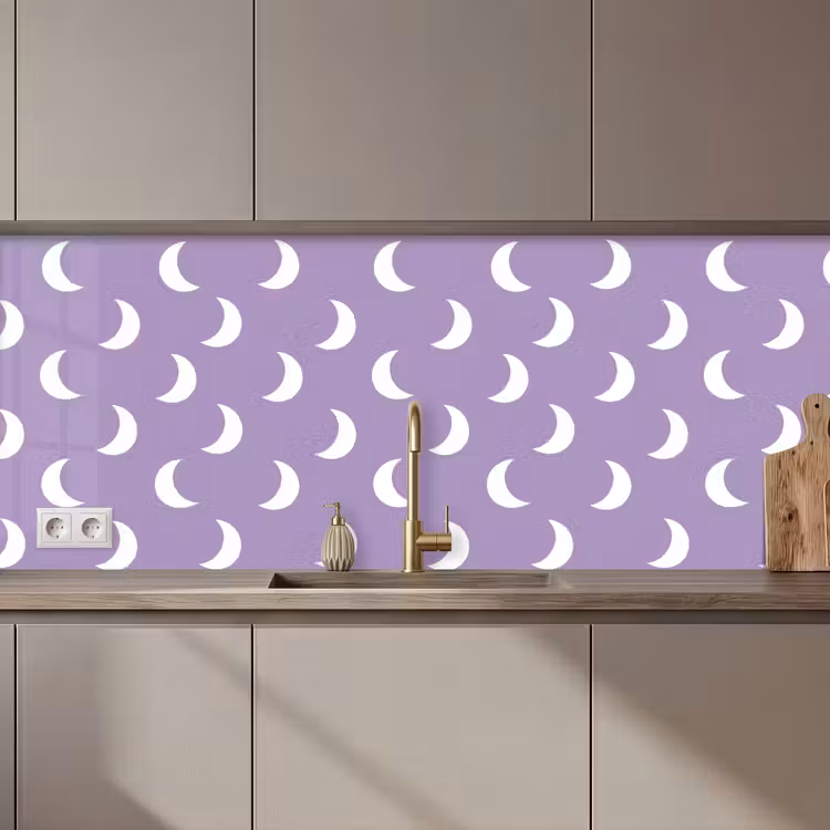 Kitchen splashback - Mane - Pattern - Purple — 1