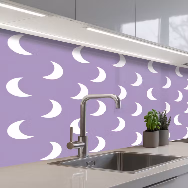 Kitchen splashback - Mane - Pattern - Purple — 2