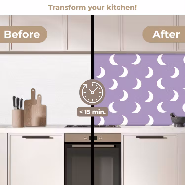 Kitchen splashback - Mane - Pattern - Purple — 3