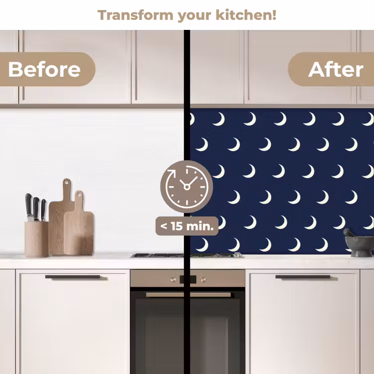 Kitchen splashback - Pattern - Mane - Blue — 3
