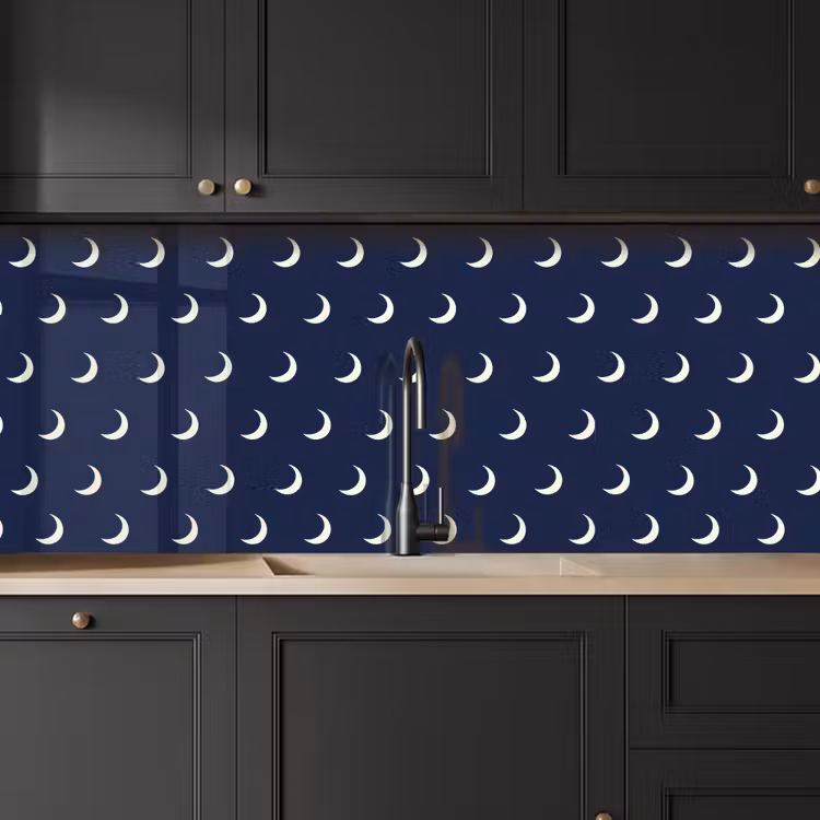 Kitchen splashback - Pattern - Mane - Blue — 6