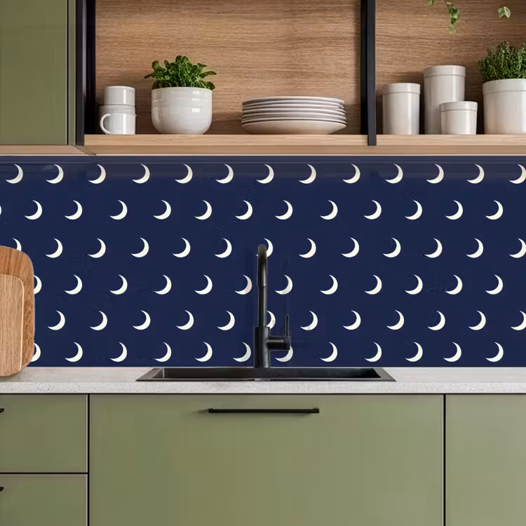 Kitchen splashback - Pattern - Mane - Blue — 8