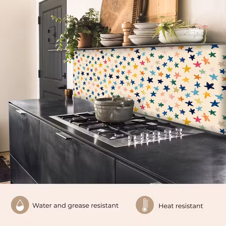 Kitchen splashback - Pattern - Stars - Colorful — 5