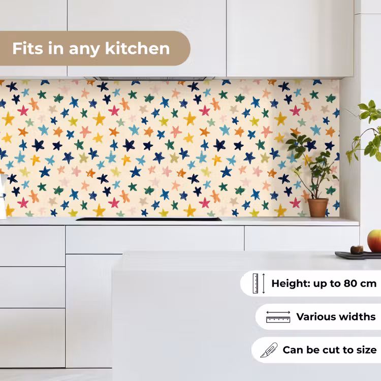 Kitchen splashback - Pattern - Stars - Colorful — 7