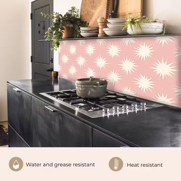 Kitchen splashback - Suns - Pattern - Pink — 5