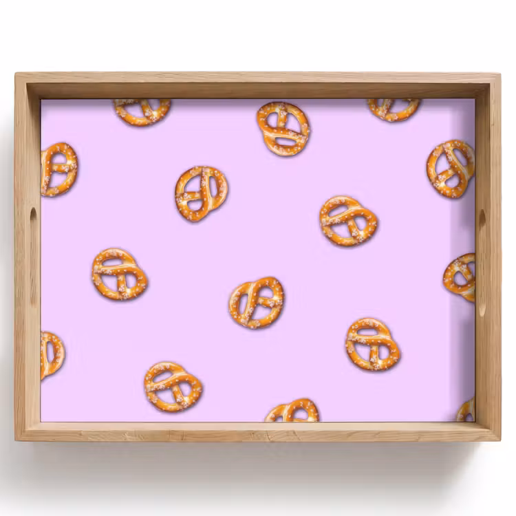 Tray - Pretzels - Food - Purple — 1