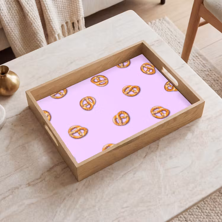 Tray - Pretzels - Food - Purple — 2