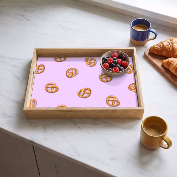 Tray - Pretzels - Food - Purple — 3