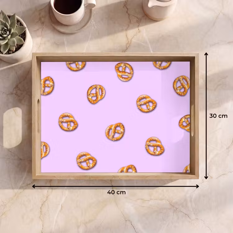 Tray - Pretzels - Food - Purple — 8