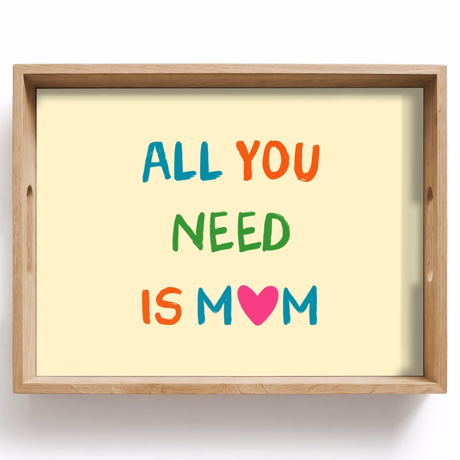 Tray - Heart - Mother - Text - Colorful — 1