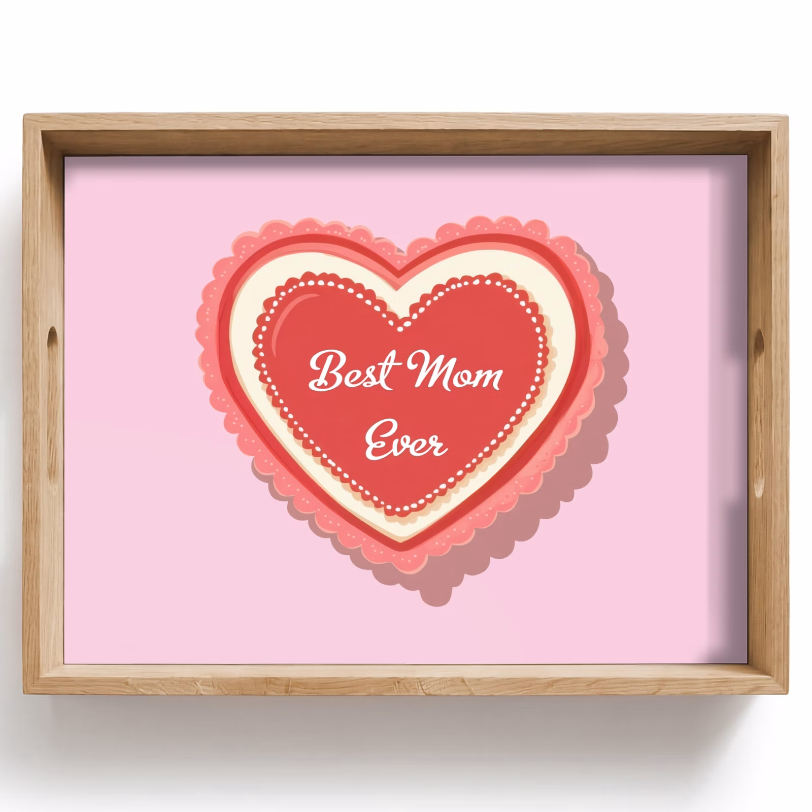 Tray - Text - Heart - Mother - Pink — 1
