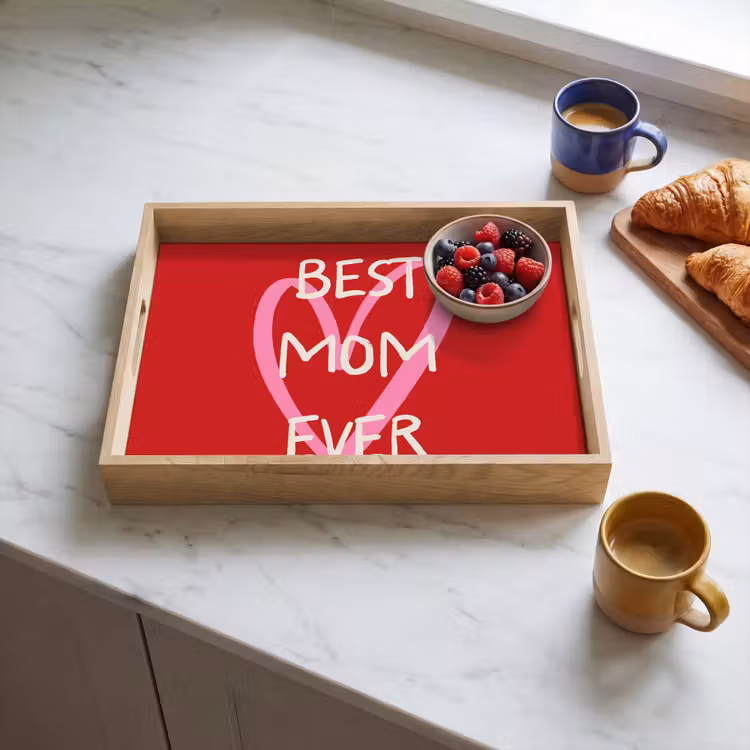 Tray - Mother - Quote - Heart - Red — 3