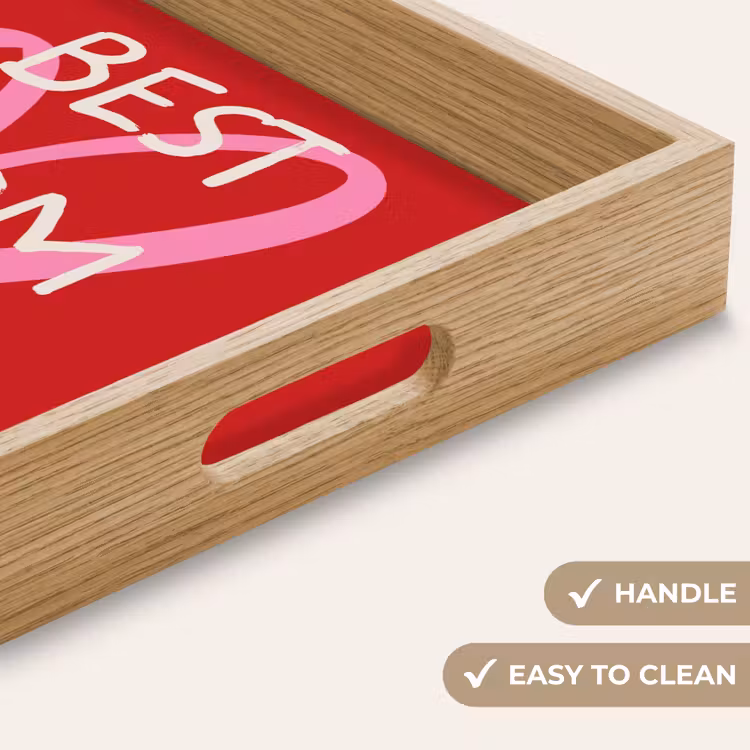 Tray - Mother - Quote - Heart - Red — 9