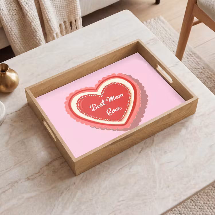 Tray - Text - Heart - Mother - Pink — 2