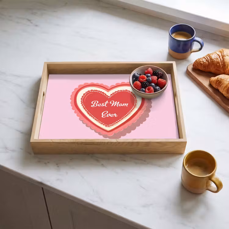 Tray - Text - Heart - Mother - Pink — 3