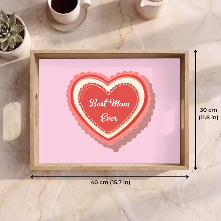 Tray - Text - Heart - Mother - Pink — 7