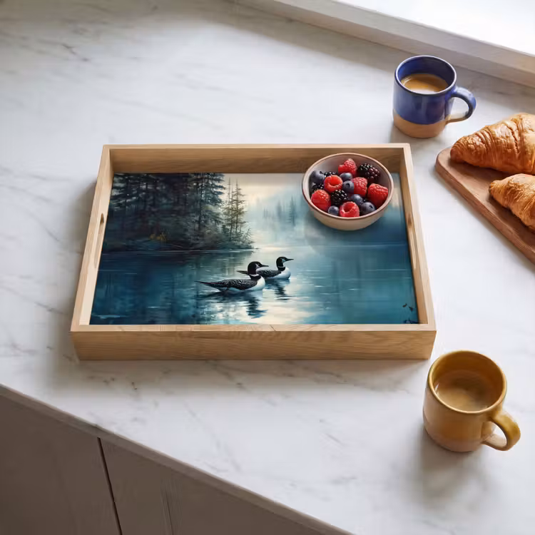 Tray - Forest - Water - Ducks - Foggy — 3