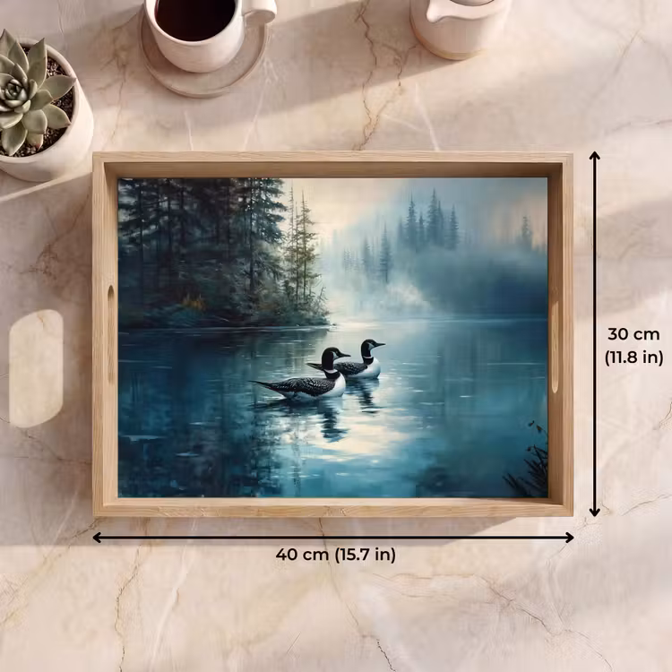 Tray - Forest - Water - Ducks - Foggy — 7