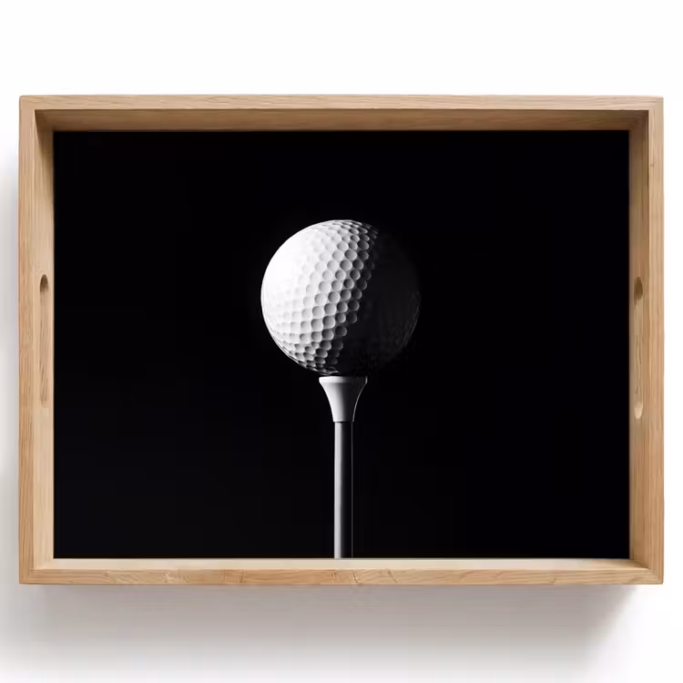Tray - Golf ball - Minimalist - White — 1