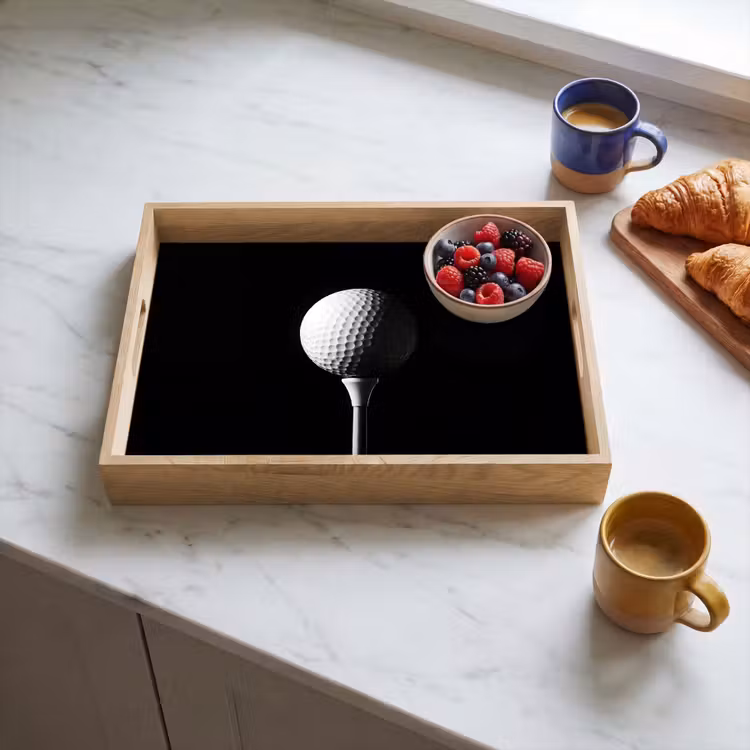 Tray - Golf ball - Minimalist - White — 3