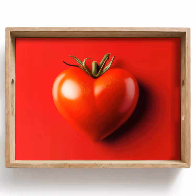 Tray - Tomato - Red - Heart — 1